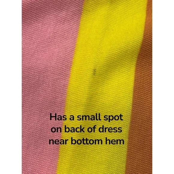 J.Crew Rainbow Stripe Maxi Dress M Cotton Tiered Resort Beach 53” - Picture 8 of 8